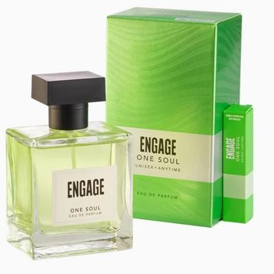 Engage One Soul Gender-free Perfume, Unisex, Long Lasting, Citrus and Spicy, Free Tester with Pack, 100ml