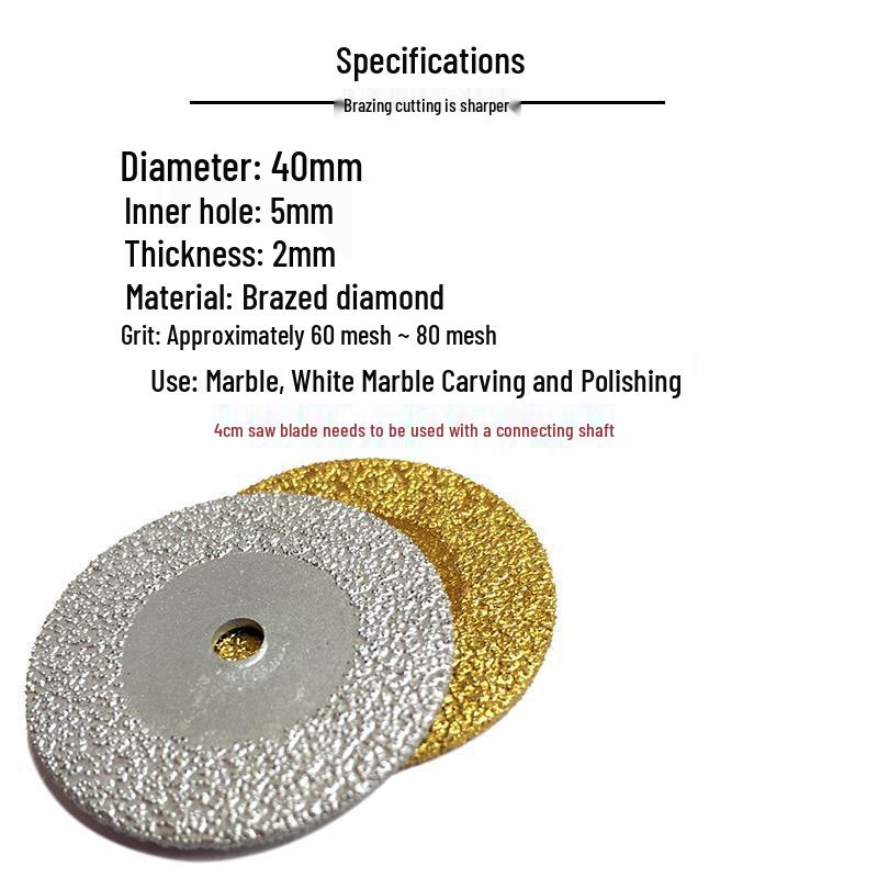 4cm Brazed Diamond Angle Grinder Disc for Engraving and Cutting Marble and Ceramic Tiles