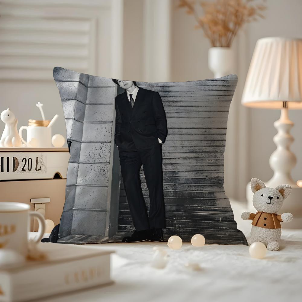 Lee Dongwook Actor Cushion Cover Pattern Printed Pillowcase For Living Room Sofa Cushion Cover & Bedroom Decor