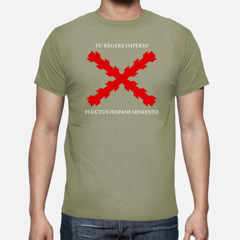 Cruz De San Andrés Con Leyenda Men TShirt Short Sleeve Casual 100 Cotton ONeck Summer T Shirt Size S3XL