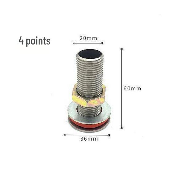 Stainless Steel 4-Point Thread Oil Drum Tank Connector