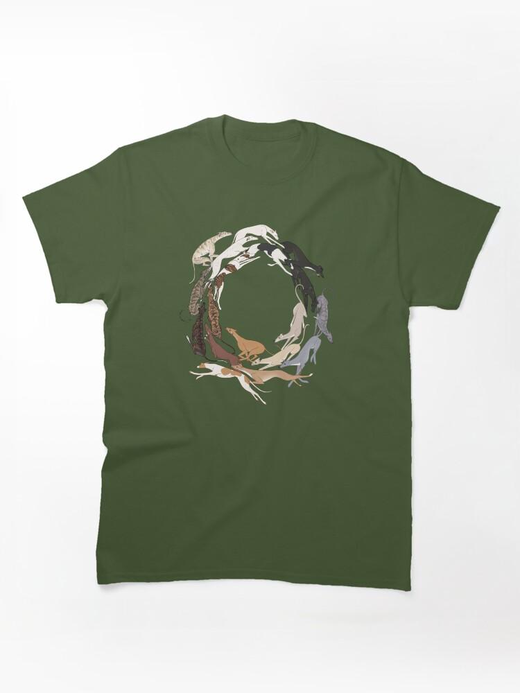 A Gathering of Cats The Greyt Hound Romp Classic Unisex T-Shirt