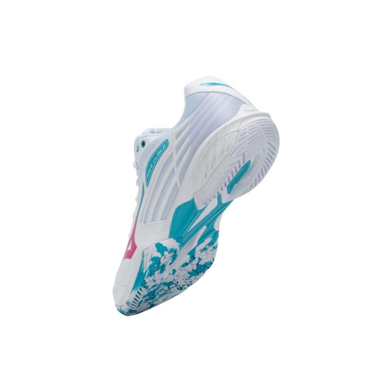 Mizuno Wave Claw 2 Wide 'White Fuchsia Blue' Sneakers 71GA211060
