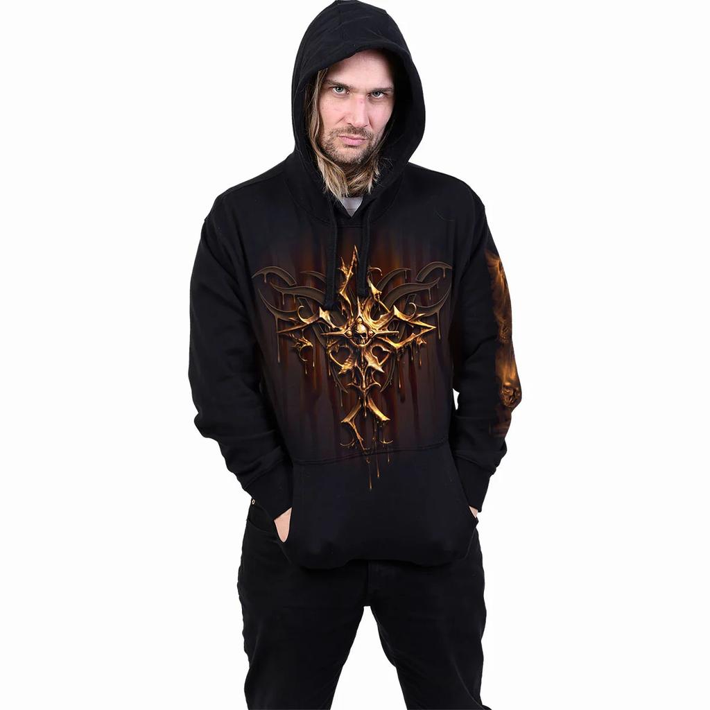 Spiral Direct Unisex Adult Dripping Gold Hoodie