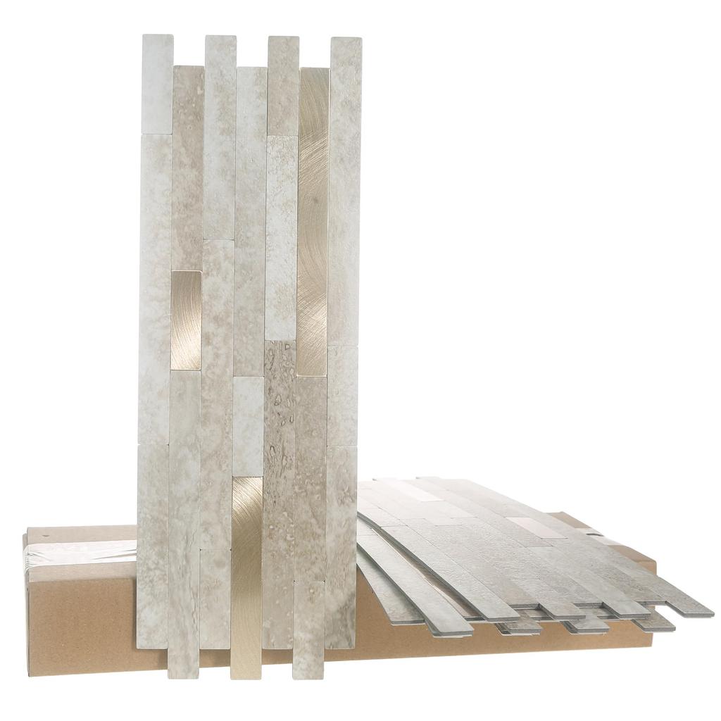 Adesivi per Piastrelle in Marmo JAMAvisona, Carta da Parati 3D Mosaico in Marmo da 3 mm, Adesivi Murali DIY Nordici, Impermeabili, Resistenti alle Macchie, Resistenti al Calore, Rimovibili, 105