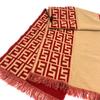 FENDI Zucca pattern Gear Reversible Stole/Shawl Scarf