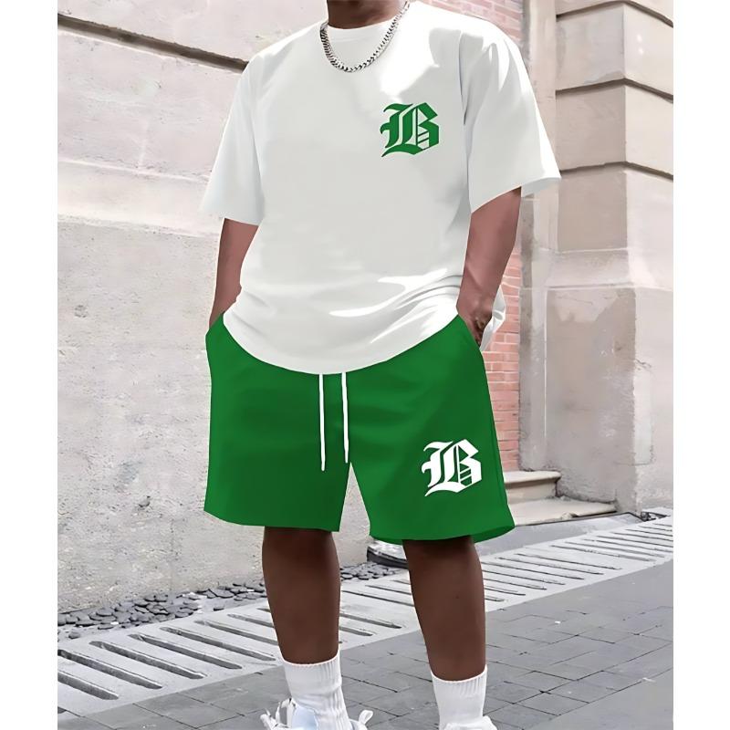 

New Men s Casual and Fashionable 3D Letter Printed Outdoor Sportswear for the Summer of 2025 6XL