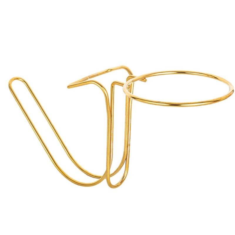 Ice Bucket Stand for Bar Counter Use in Steel Wire with Side Mount Support for Dining Table Drink Service Zone
