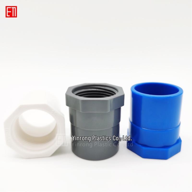 PVC Female Threaded Connector: 20x1/2", 25 to 4 points, 32mm to 6 points, 3/4" to 1" Internal Thread, Model 50637590.