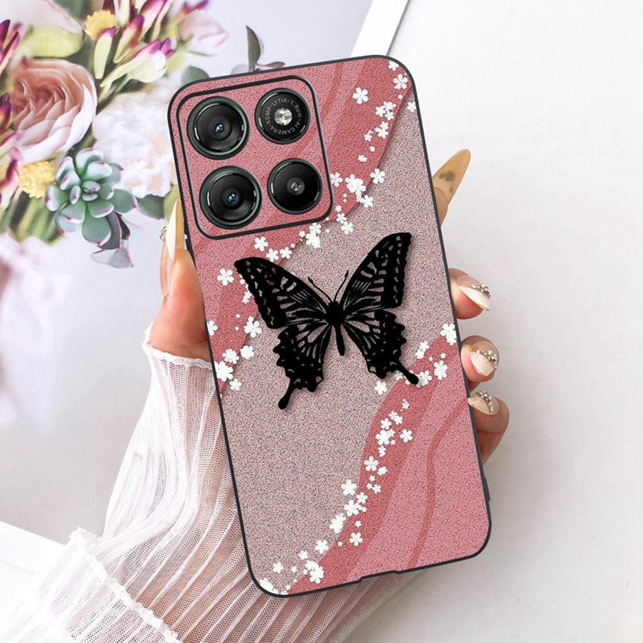 For Motorola Moto G15 Power Case Moto G17 Cute Love Heart Painted Cover Soft Silicone Case For Motorola G17 Power MotoG15 Fundas
