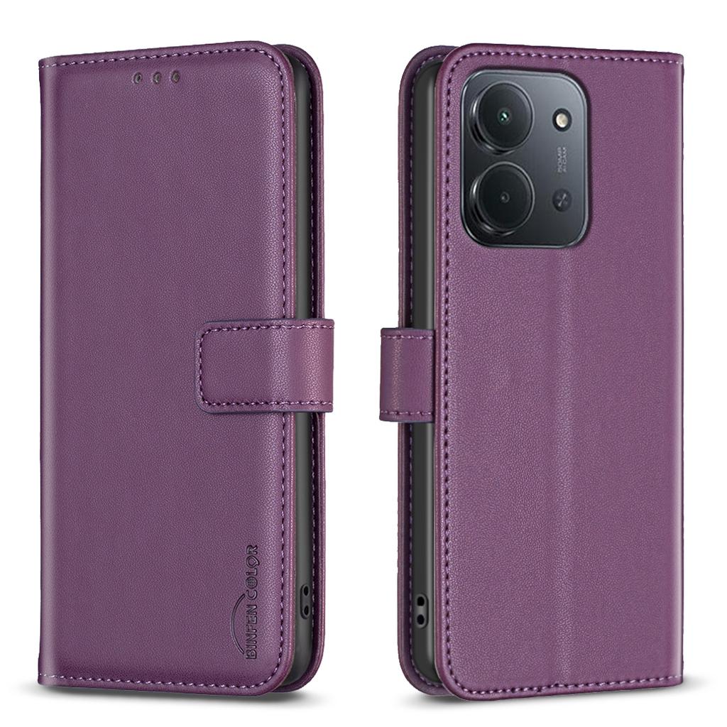 For Xiaomi Redmi 15C 5G/15C 4G (173mm) Phone Case BINFEN COLOR BF17 Wallet Folio Flip Leather Cover