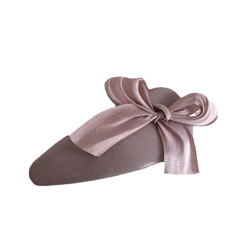Bow Sweet and Cute Bangs Side Clip Gentle Temperament Hair Accessory