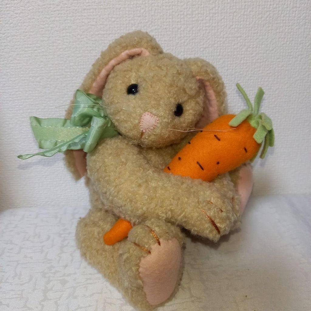 [USED] Handmade Teddy Bear/rabbit Plush Toy - Sheepskin Droopy Ear Rabbit