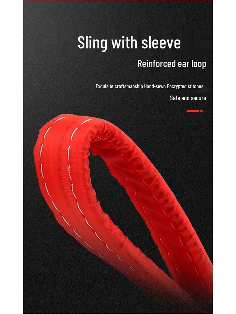 Επίπεδος Ιμάντας Ανύψωσης - Βιομηχανικός Ιμάντας Γερανού, Χωρητικότητας 2, 3, 5 Τόνων, Λευκός, Ρυμούλκιο