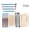 61-Piece Polymer Clay & Pottery Tool Set for DIY Carving and Embossing