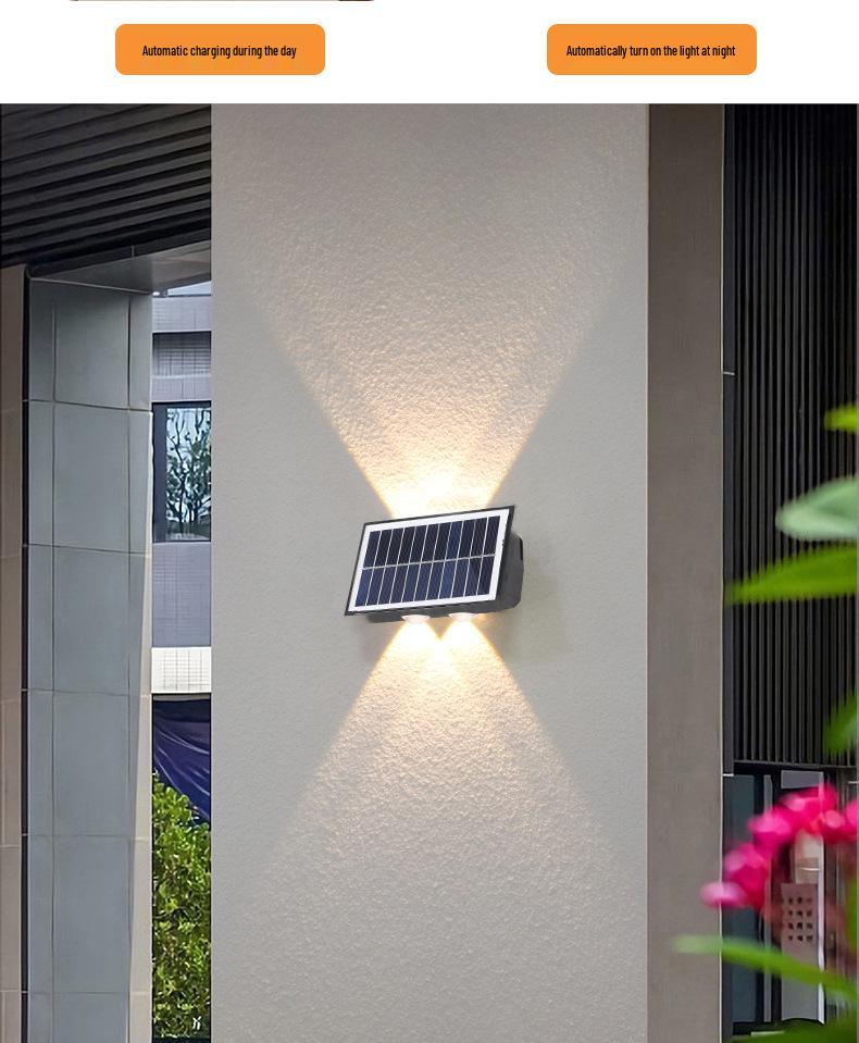 Solar LED Wall Washer Light for Garden & Villa Decor - Zero Electricity Bill