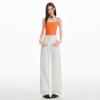 Women's White Slimming Drape Wide-Leg Jeans - New Autumn American Hot Girl Design