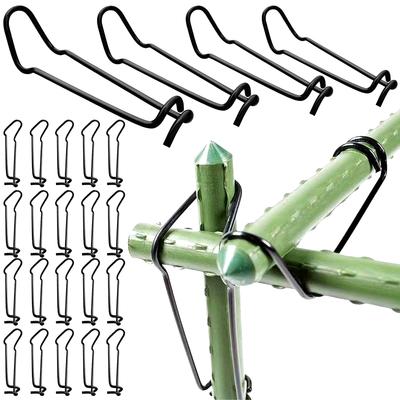 20 STÜCKE Garten Rankgitter Clips Metall Pflanzen Reben Pfähle Verbinder Klettergerüst Schnallen Für Tomate Gurke Gemüse Stütze