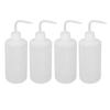 4Pcs 500ml Wash Bottle Plastic Portable Squeeze Safety Washing Bottle with Scales