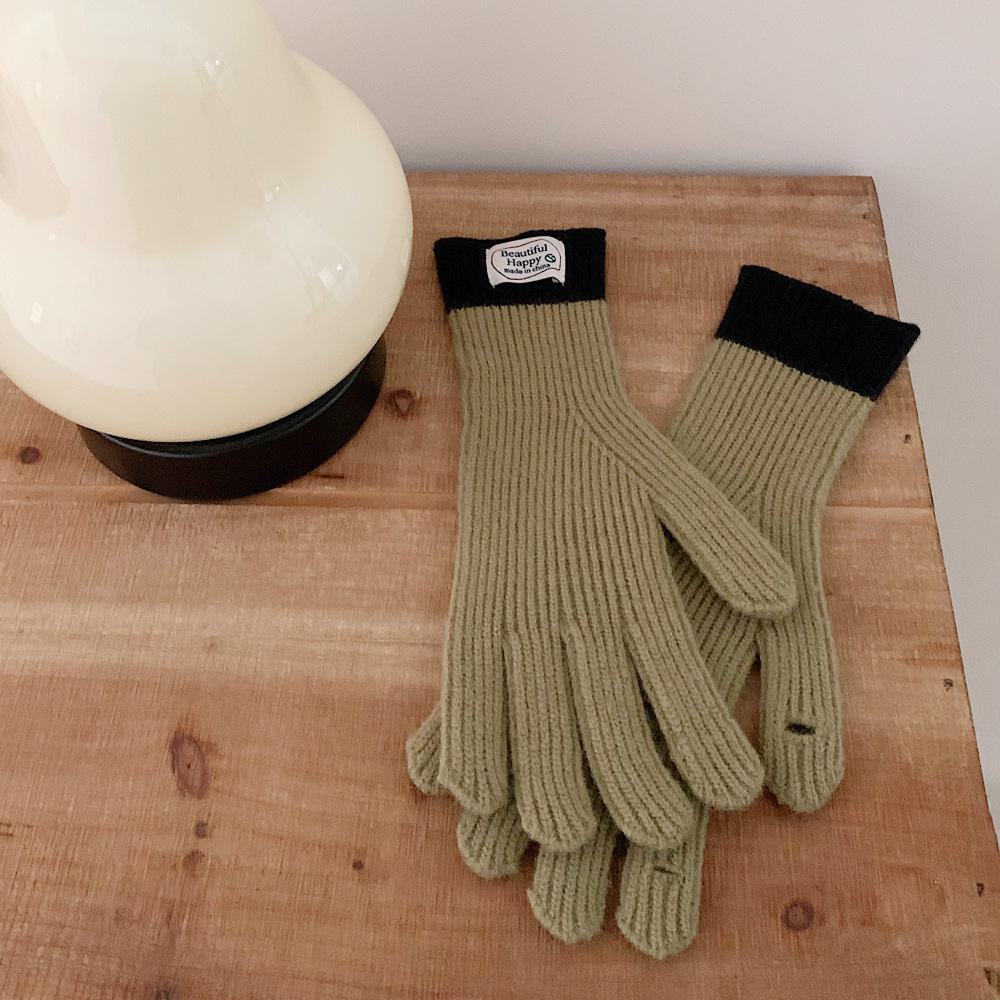 Stylish Knitted Fingerless Gloves: Warm, Touch-Screen Compatible, Perfect for Autumn and Winter Cycling