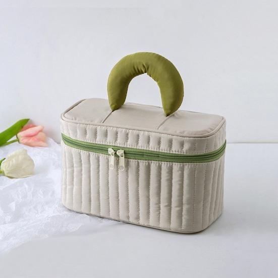 Travel Makeup Case Women Contrasting Color Cosmetic Bag Large Capacity Cosmetic