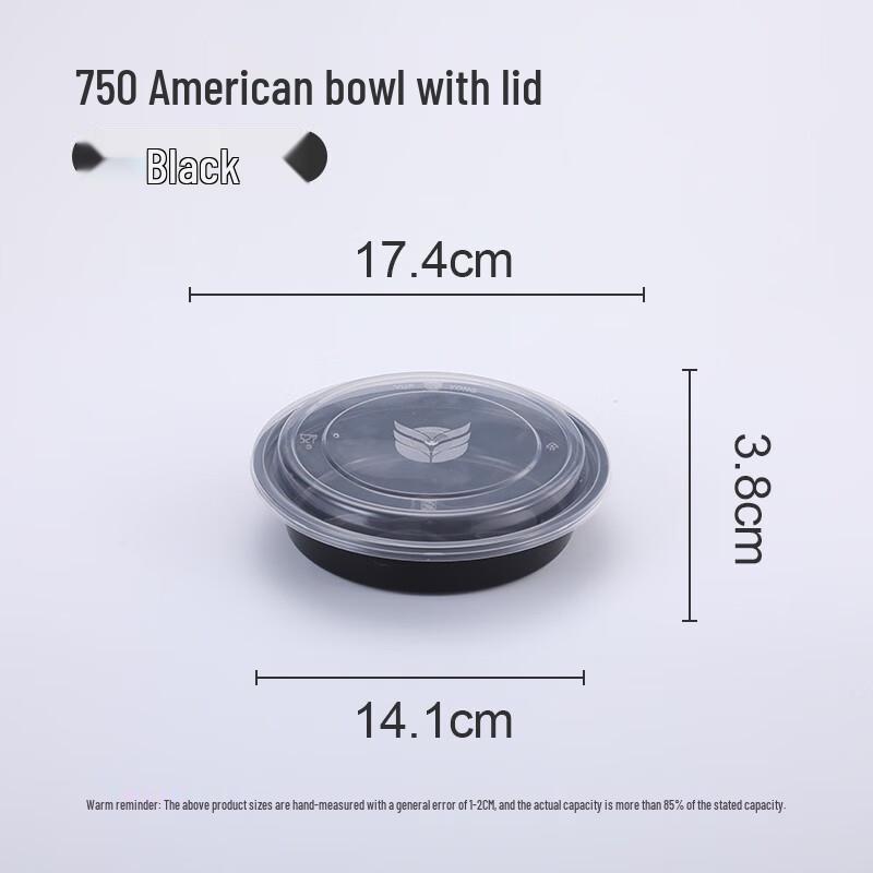 Disposable Round Food Containers with Cutlery Set