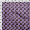 oneOone Georgette Viscose Brown Fabric Leaves Diy Clothing Quilting Fabric Print Fabric By Yard 42 Inch