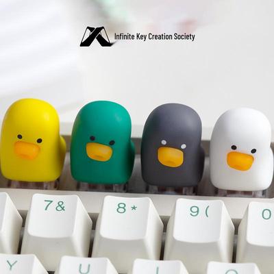 Four-Color Duck Series: Cute Stress-Relief Keycaps