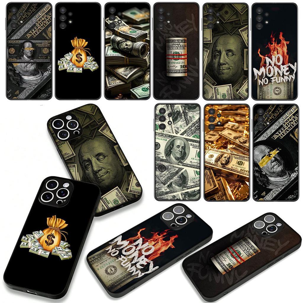 for Motorola Moto G04 G13 G14 g45 G23 G20 G32 G34 G35 G64 G82 G84 G53 G60 G72 E14 E15 E13 E22 Case Wallpaper Money 100 D-Dollars