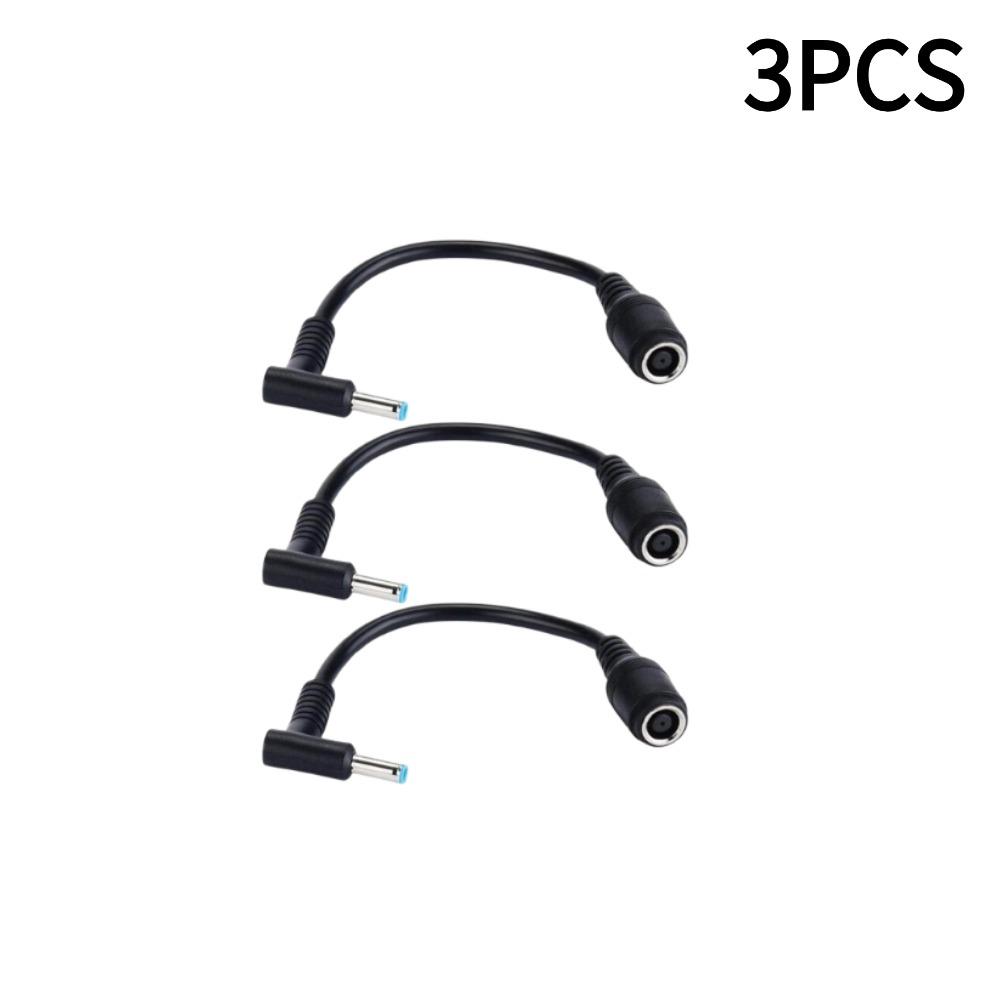 1/3/5pcs 7.4mm To 4.5mm Connector Converter Adapter Charger Connector for HP Dell Blue Tips Adapter Replacement Power Cord