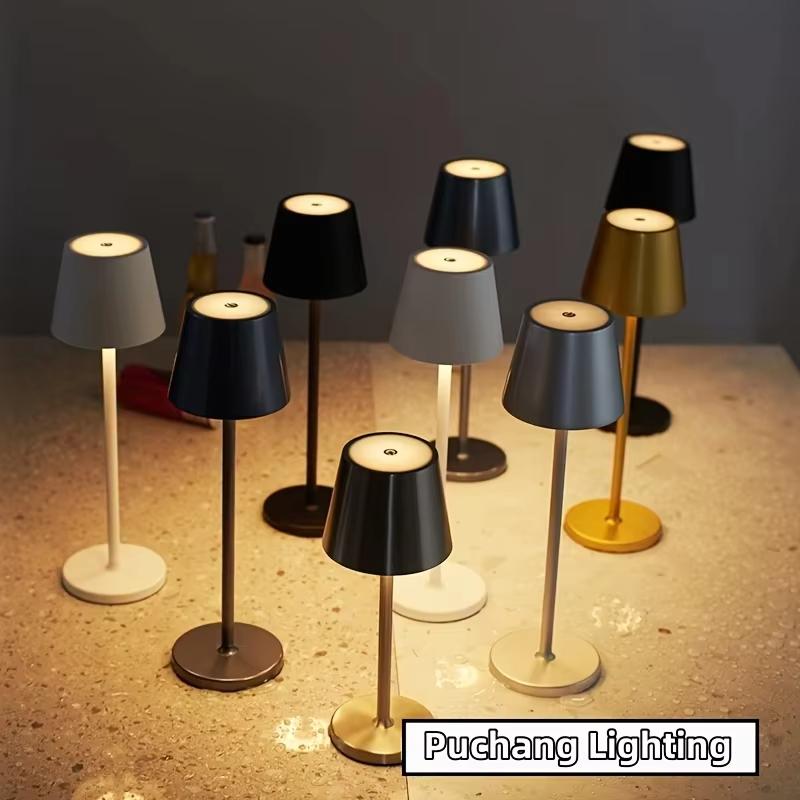 Wireless LED Table Lamps 3 Levels Dimmable Touch Night Light USB Rechargeable Led Desk Lamp For Room Study Office Bars Coffee