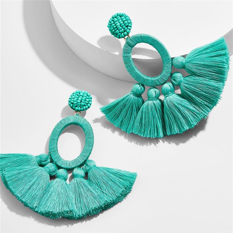 2022 New Products 16 Colors New Rhinestones Jewelry Statement Earrings Big Glass Drop Earrings for Women Fashion Accessories