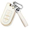 Key Case Compatible with Toyota Daihatsu Tank Roomy Key Cover Tanto Tanto Custom Wake New Move Canvas Move Custom Smart Key Case 4 Buttons [YANMW]