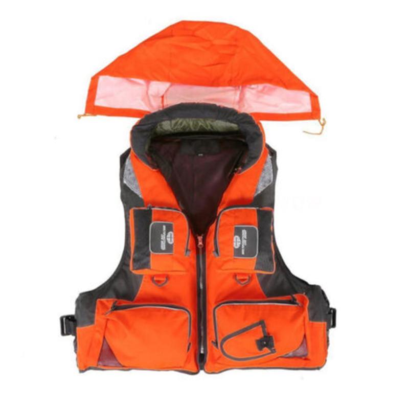 Adjustable Adult Safety Life Jacket Survival Vest for Swimming Boating Fishing