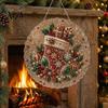 Kit di Creazione per Principianti, Kit Pittura Suncatcher con Perle Finte di Natale, Set Artistico Fai-da-te con Perline 3D di Babbo Natale Pupazzo di Neve Albero, Decorazione Fatta a Mano