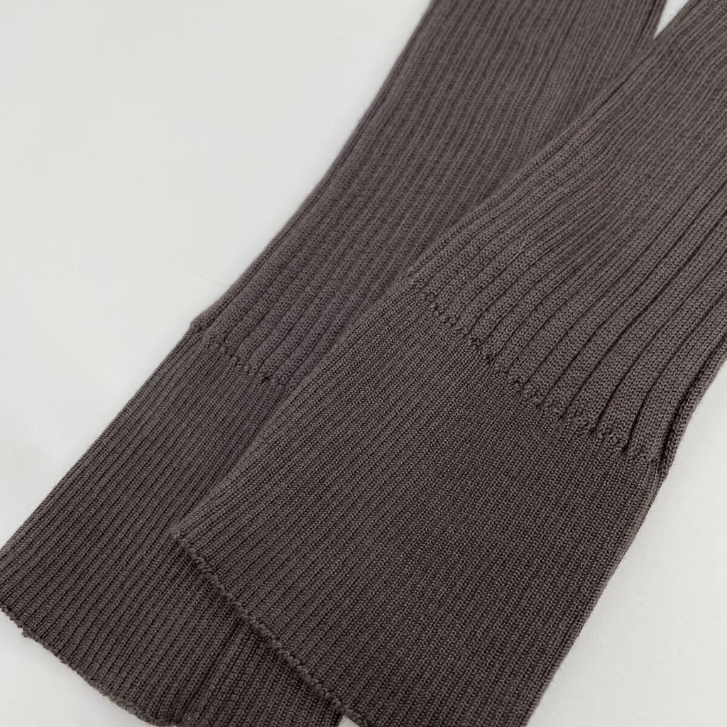 CHANEL P40753K03011 Brown CC Logos Ribbed Long Cardigan tops 38 BrownUsed