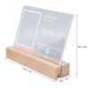 3in Lighted Music Stand Mini Photo Frame Transparent Acrylic Light Emitting Photo Frame