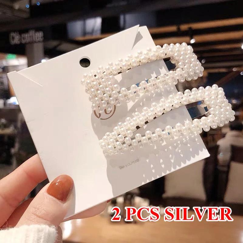 Elegant Head Jewelry Women Hairpins Crystal Beads Handmade Snap Barrettes Clip Fashion Decoration Hair Accessories Wedding Gifts