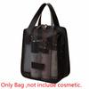 Solid Color Mesh Cosmetic Bag Large Capacity Pillow Makeup Pouch Transparent Makeup Bag  Lady