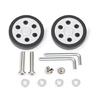 2PCS Plastic Suitcase Replacement Rollers Quiet Wheels Easy Install Assembly Practical Travel Luggage Casters
