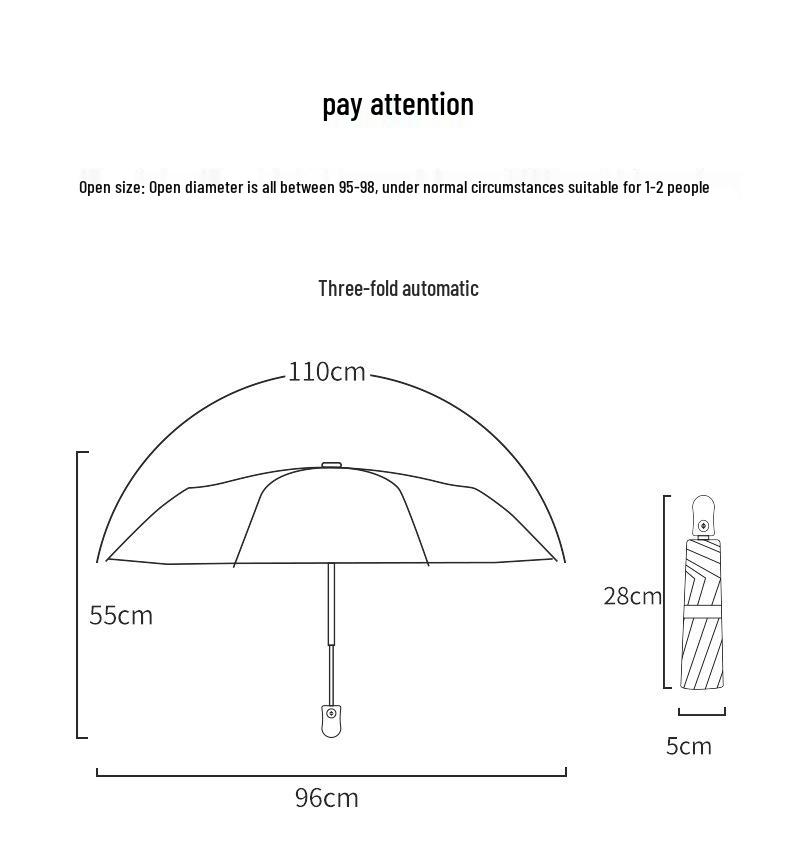 Fully Automatic Artistic Floral Umbrella, Women's Anti-UV Sun Protection, Folding Design