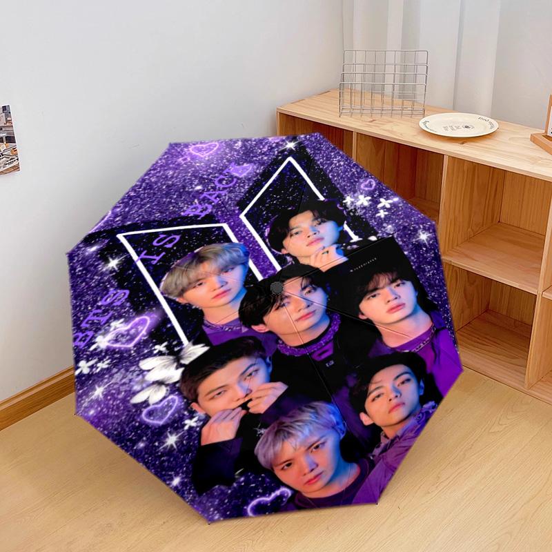 BTS Automatic Umbrella - Suitable Travel Outdoor Portable Umbrella Birthday Gift Daily Essentials