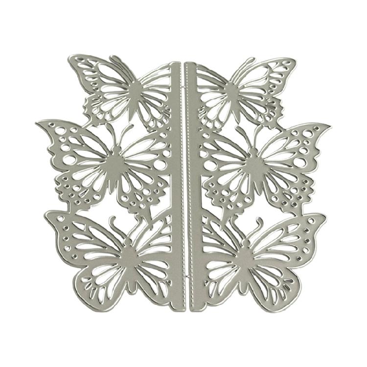 Carbon Steel Die Cuts Butterfly Border Cutting Dies for Photo Journal Scrapbooking Card Decorations Embossing Stencils