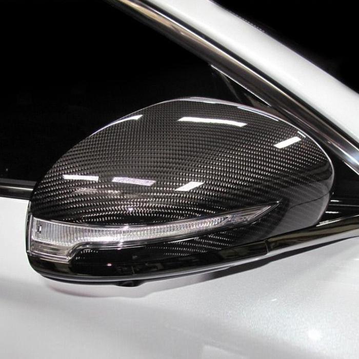 2PCS Real Carbon Fiber Rearview Mirror Decoration Cover Trim Exterior Accessories For Genesis G70 -2026 Car Supplies