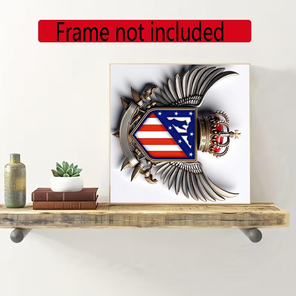 Atletico Madrid Diamond Painting Round Diamond Mosaic Rhinestones Diamond Embroidery Craft Kit Wall Decor Without Frame