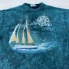 Vintage Sanibel Island Stonewash Shirt Mens L/XL Sailboat Nautical Made USA 90s