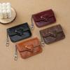 Women's Lightweight PU Leather Heart Shaped Card Holder Multi-Card Anti-Magnetic Wallet Small Travel Cash Coin Bag