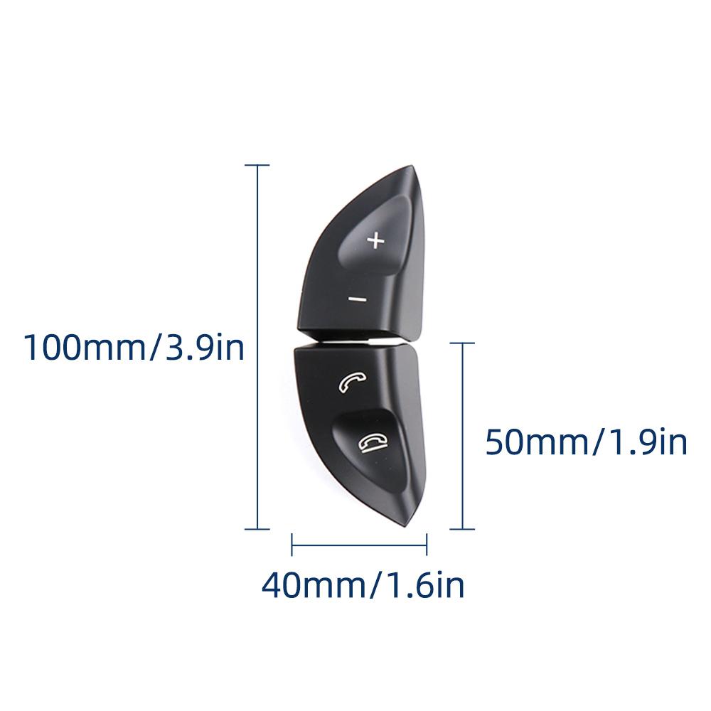 Kryt tlačítek multifunkčního spínače na volantu pro Mercedes Benz W220 W215 S430 S500 S600 CL500 CL600 1998-2006