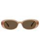 Oval Sunglasses UNITED ARROWS Colored thick UV unisex [Zoff] (Brown, ZA261G05_42C1) - lenses, frame, stylish, protection, unisex, men's, women's,