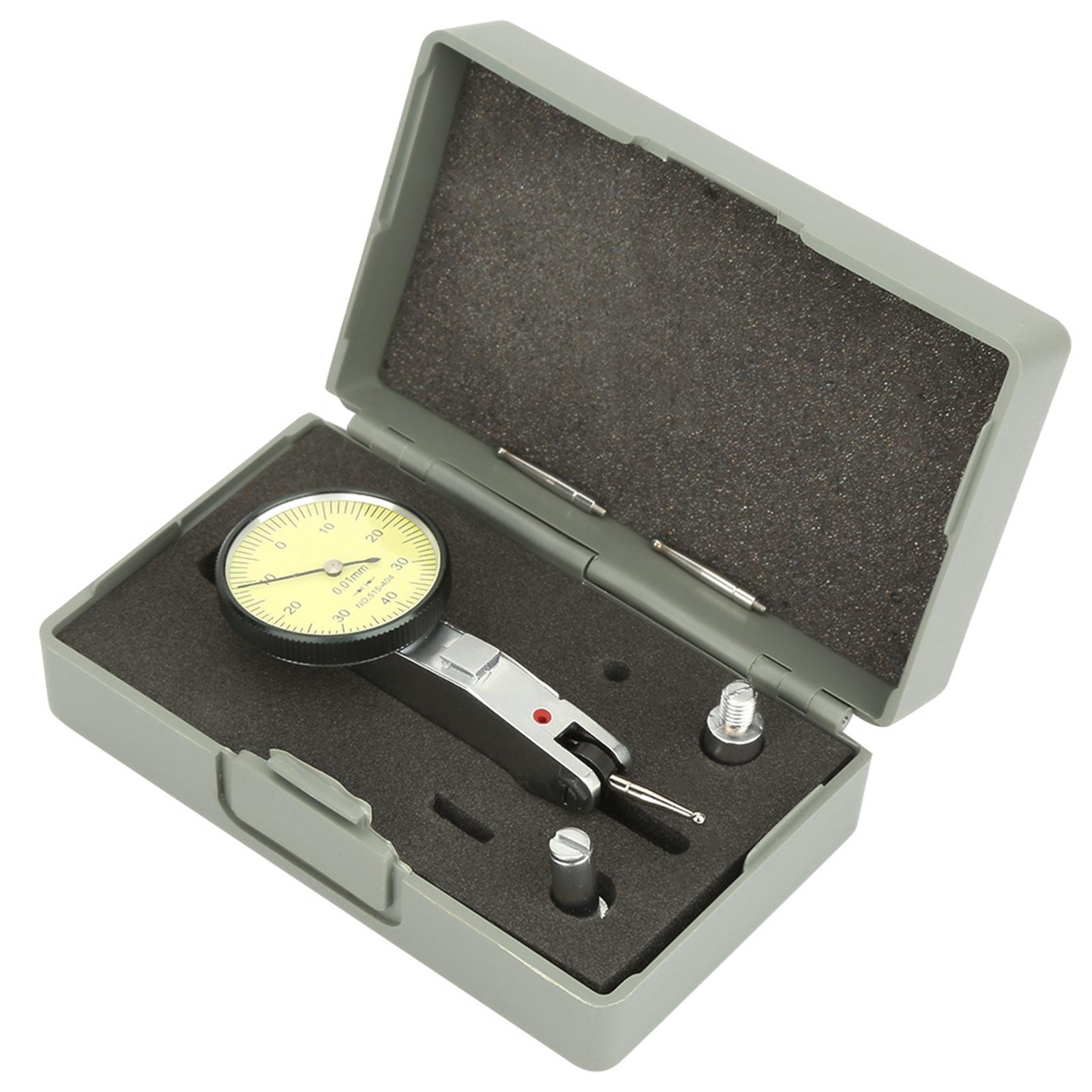 

0‑40‑0 0.01mm Precision Metric Dovetail Rails Dial Test Indicator with 2 Tungsten Steel Probes